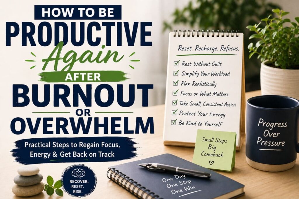 How to be productive again after burnout