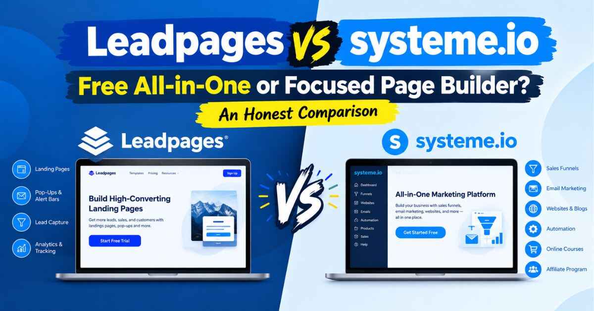 Leadpages vs Systeme.io
